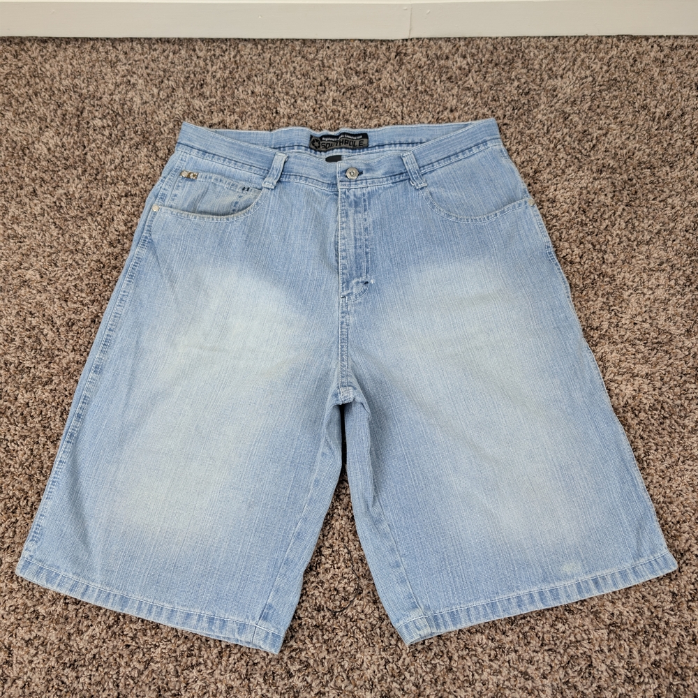 Southpole Y2K Baggy Jean Shorts